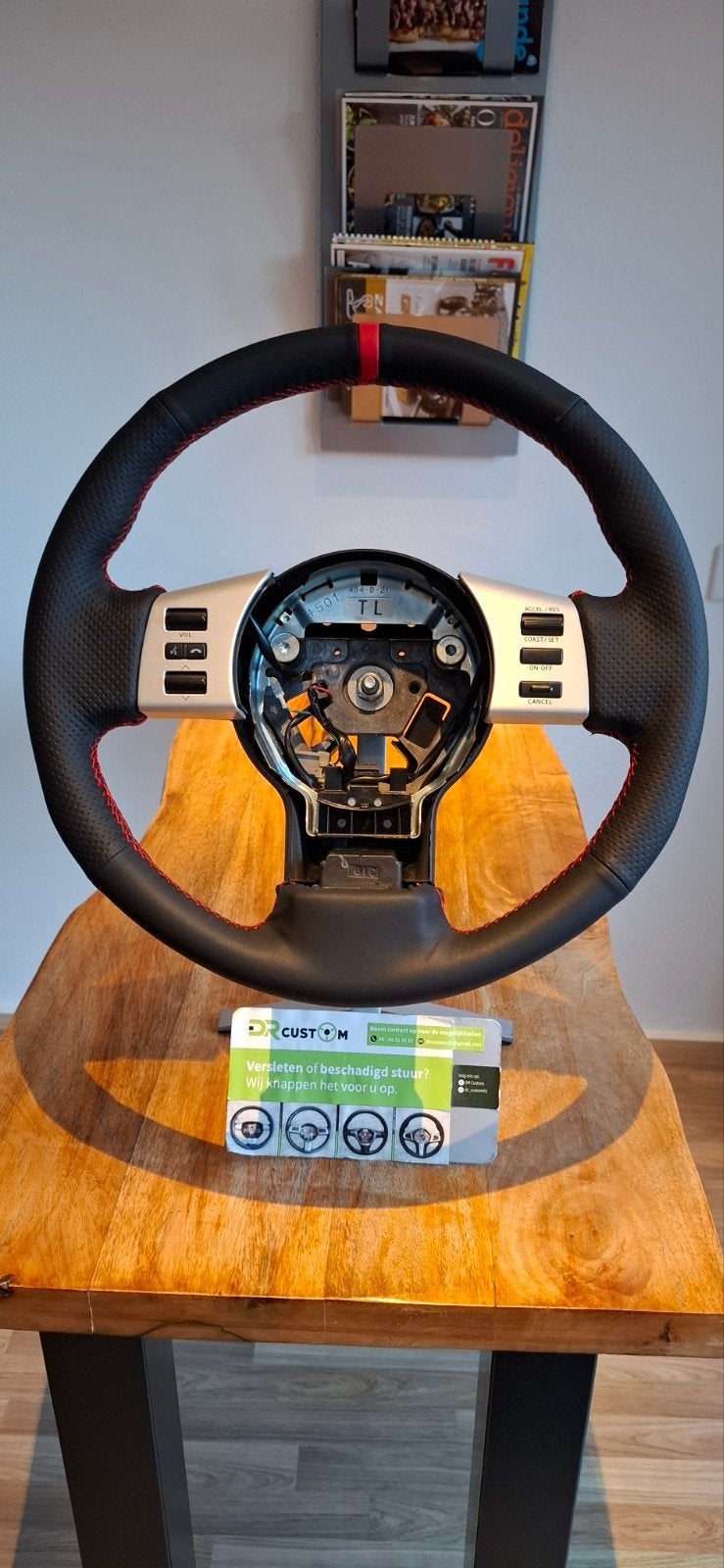 Nissan 350Z nieuw bekleed stuurwiel, met rood stiksel, Ophalen of Verzenden, Nieuw, Nissan