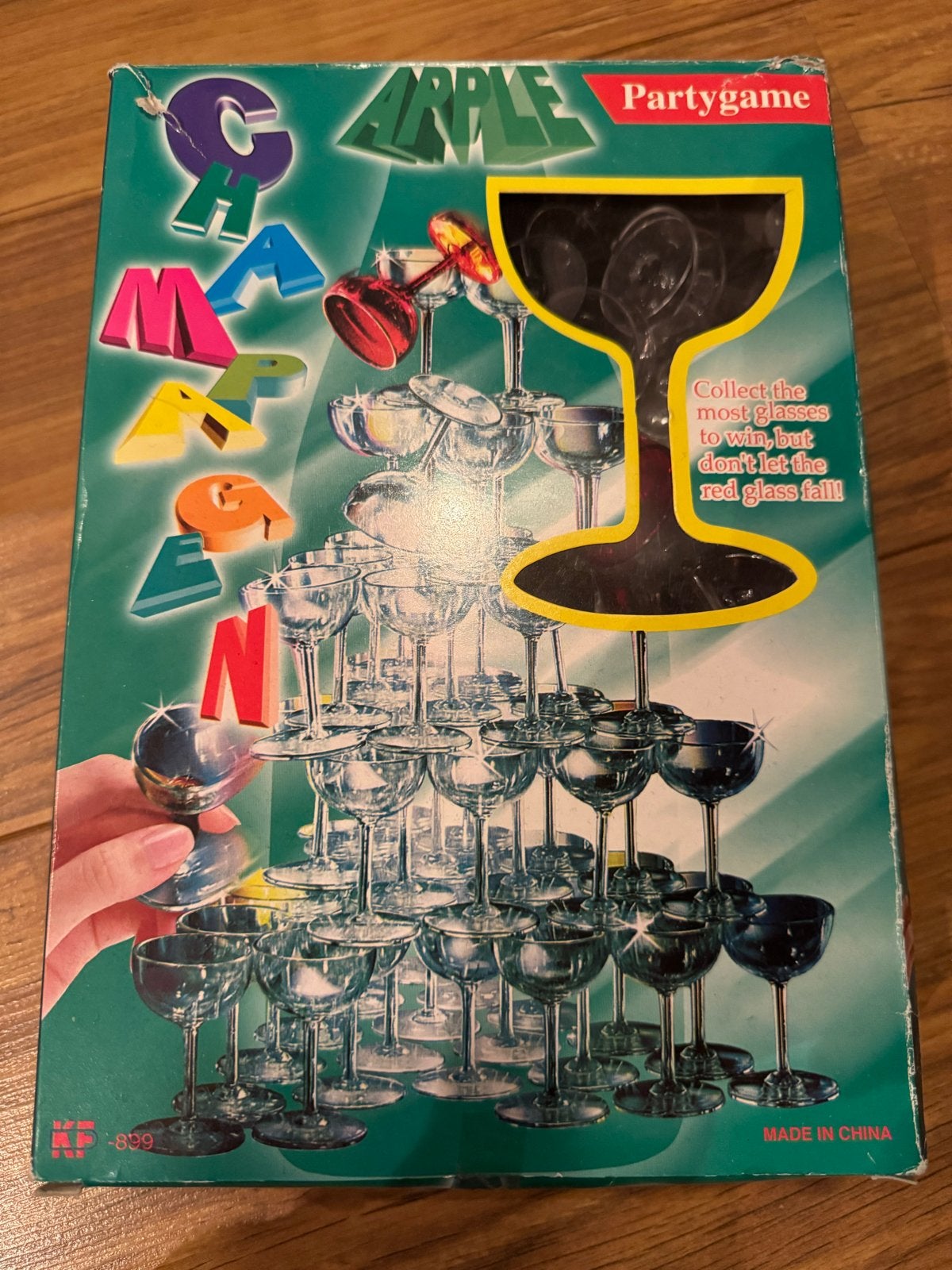 Champagne Partygame - Stapelglazen Balansspel !, Een of twee spelers, Ophalen, Zo goed als nieuw