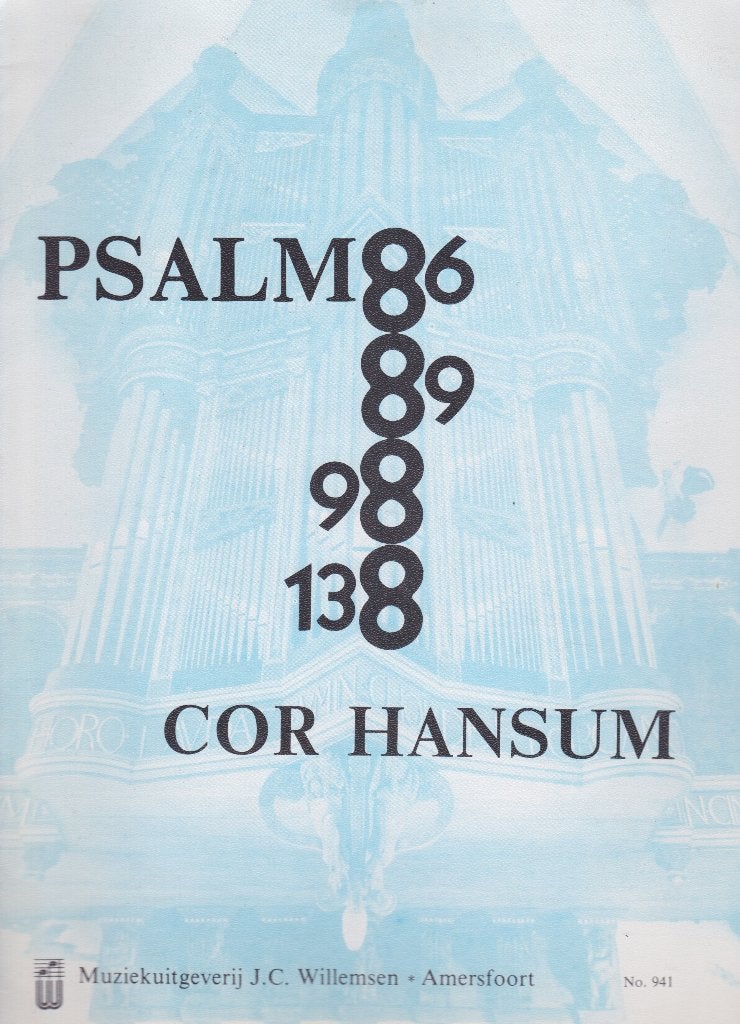 COR HANSUM - PSALM 86 - 89 - 98 - 138, Muziek en Instrumenten, Bladmuziek, Ophalen of Verzenden, Gebruikt, Artiest of Componist