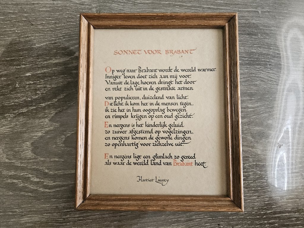 Sonnet voor Brabant, Harriet Laurey, Antiek en Kunst, Ophalen of Verzenden