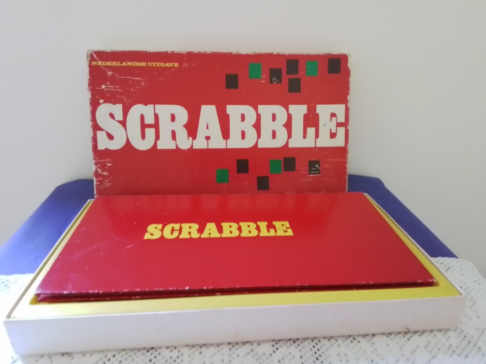 Origineel Vintage Scrabble Spel - Compleet, Drie of vier spelers, Ophalen of Verzenden, Gebruikt, J.W. Spear & Sons