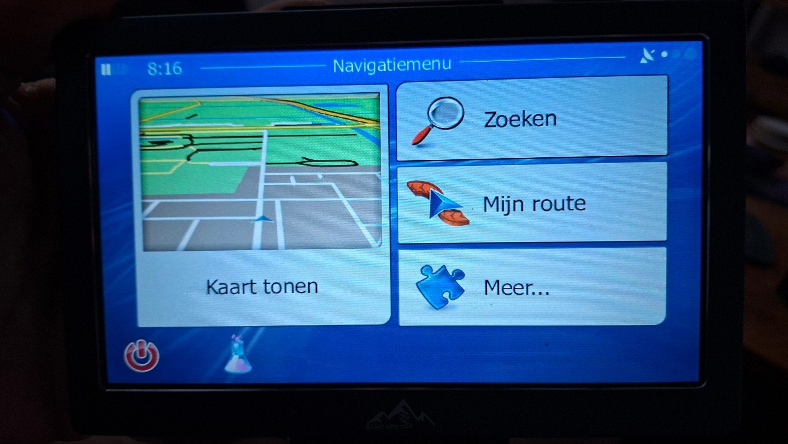 berg navigatie, Ophalen, Nieuw
