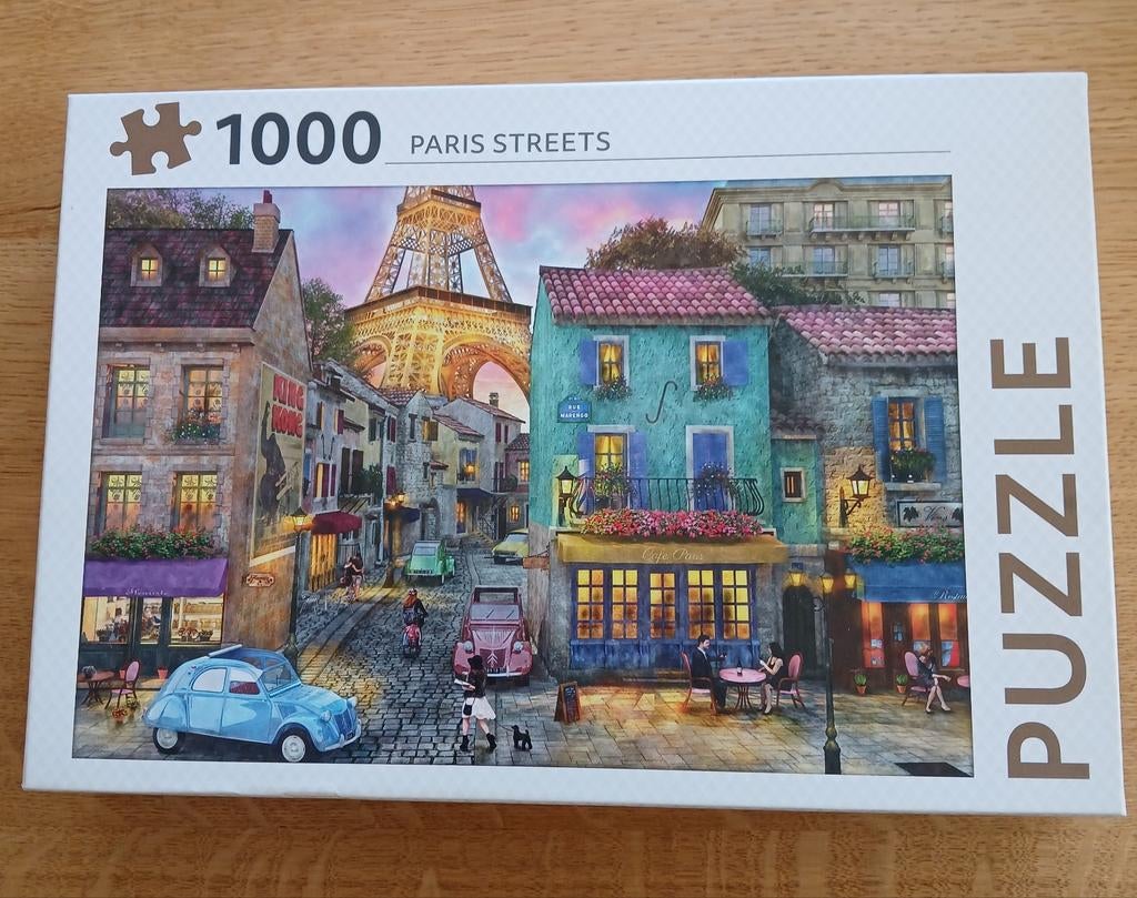 Legpuzzel 1000 stukjes - Parijse straten, Ophalen, 500 t/m 1500 stukjes, Zo goed als nieuw, Legpuzzel