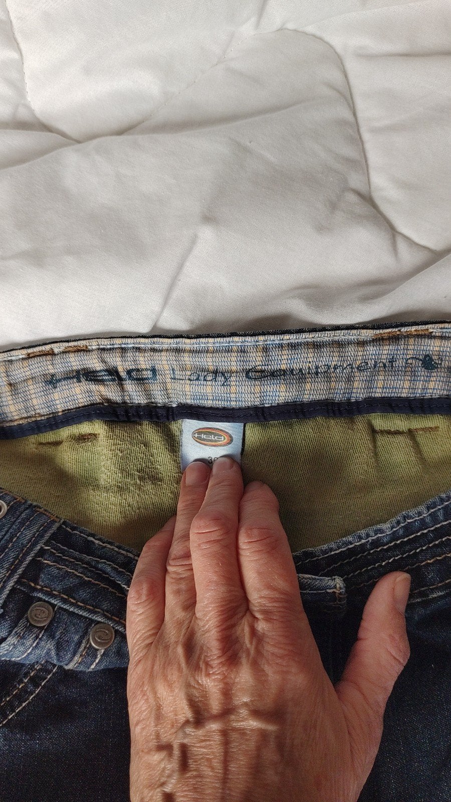 Blauwe kevlar motor jeans van Held, maat 42, Motoren, Ophalen of Verzenden, Dames, Broek | textiel, Held  lady