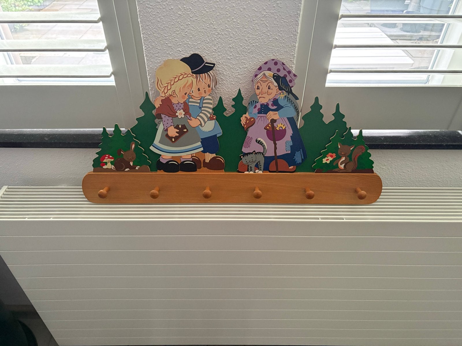Hänsel en Gretel kapstok van Mertens-Kunst, Ophalen, Gebruikt, Meerkleurig, Vintage