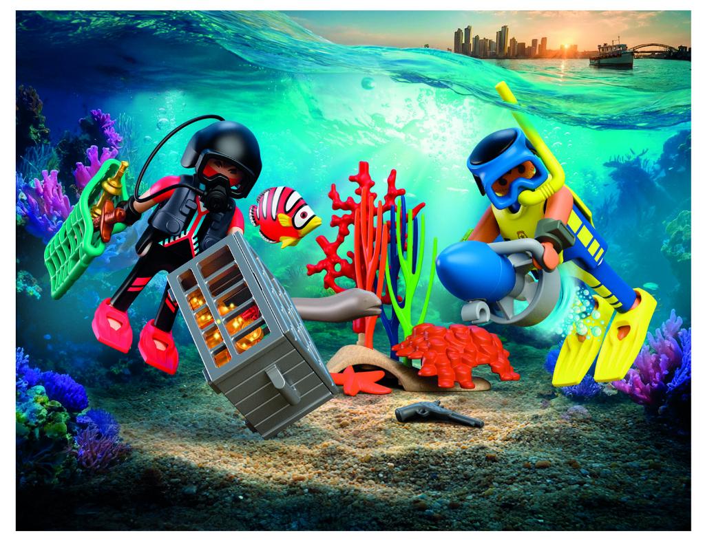 PLAYMOBIL 72078 Politieduiker met Schat 41 delig, Ophalen of Verzenden, Nieuw, Complete set