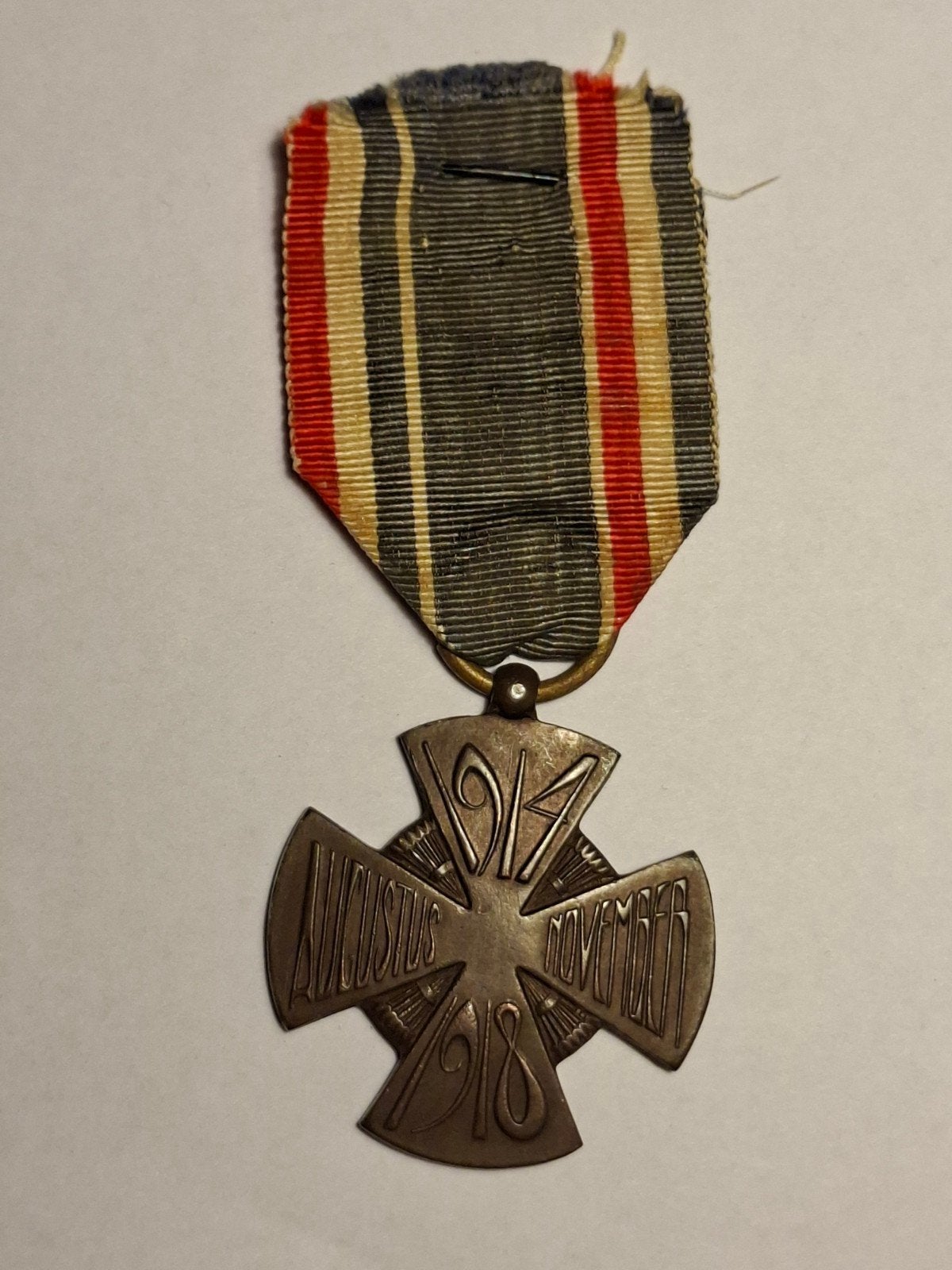 Mobilisatiekruis 1914-1918 (KNIL), Ophalen of Verzenden, Landmacht, Nederland, Lintje, Medaille of Wings