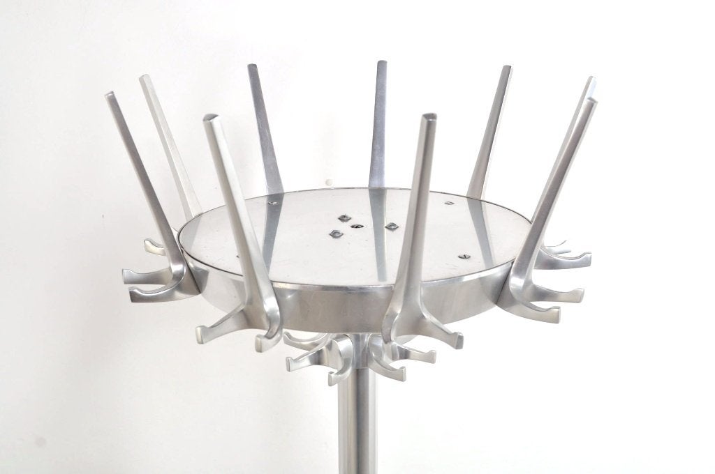 Vintage mid-century design staande kapstok paraplu 1950s, Gebruikt, Ophalen of Verzenden, Metaal, Staande kapstok