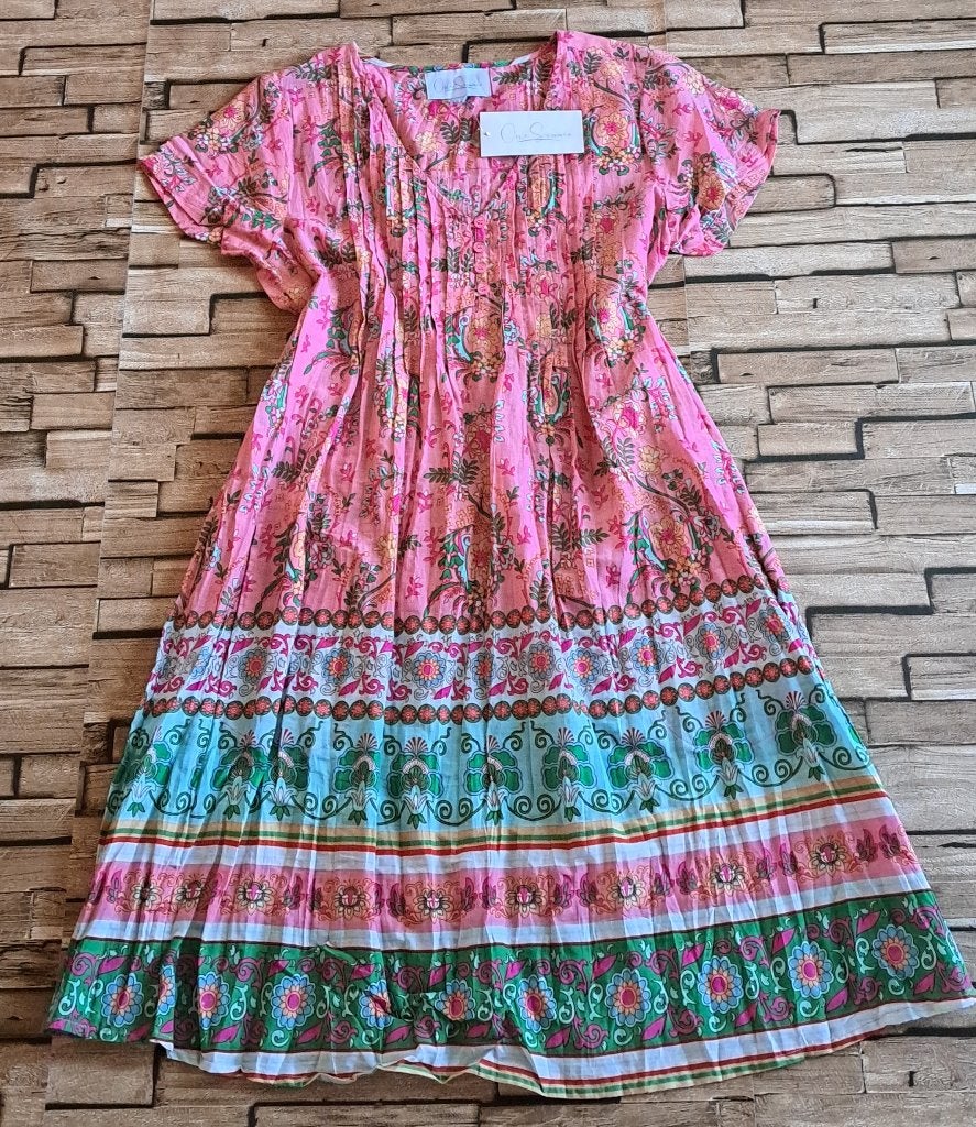ORIENTIQUE/ONE SUMMER - nieuw luchtig zomerjurkje, 38, Maat 38/40 (M), Overige kleuren, Verzenden, Nieuw