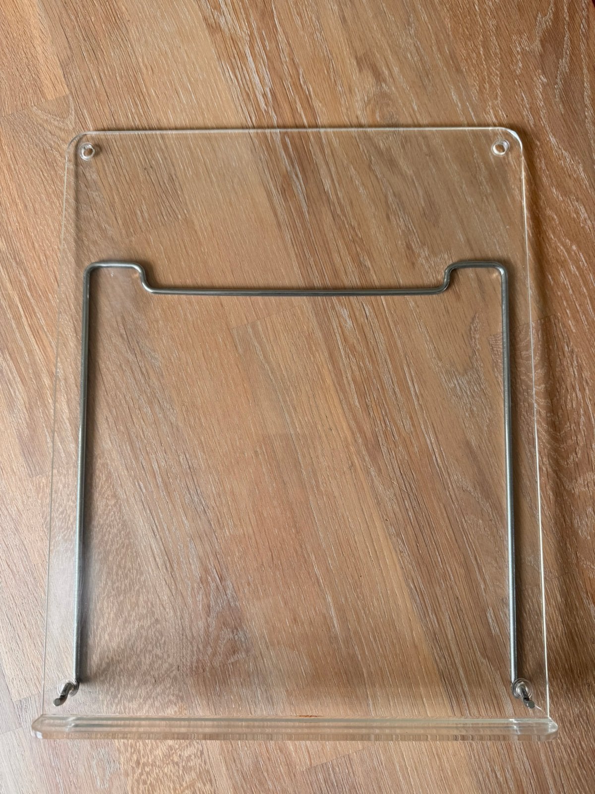kookboekenstandaard hang transparant voor aan de keukenwand, Ophalen, Zo goed als nieuw