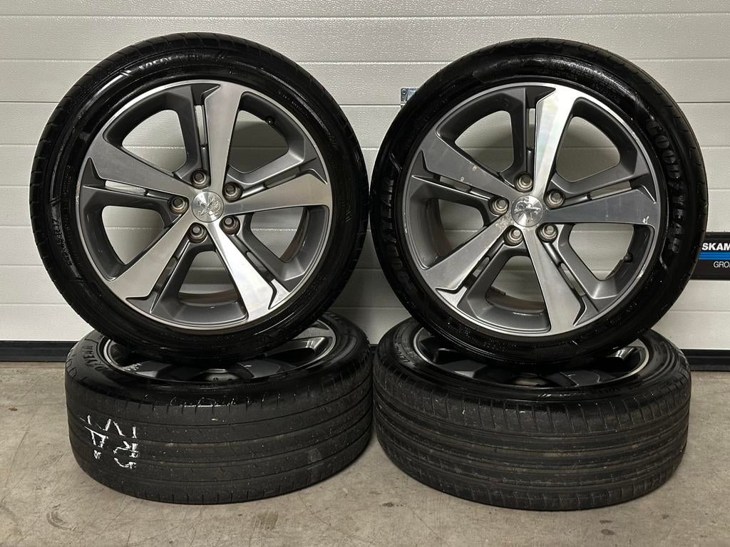 Originele 17 inch 5x108 Peugeot 308 GT-Line Velgen & Banden, Gebruikt, Banden en Velgen, 17 inch, Ophalen of Verzenden