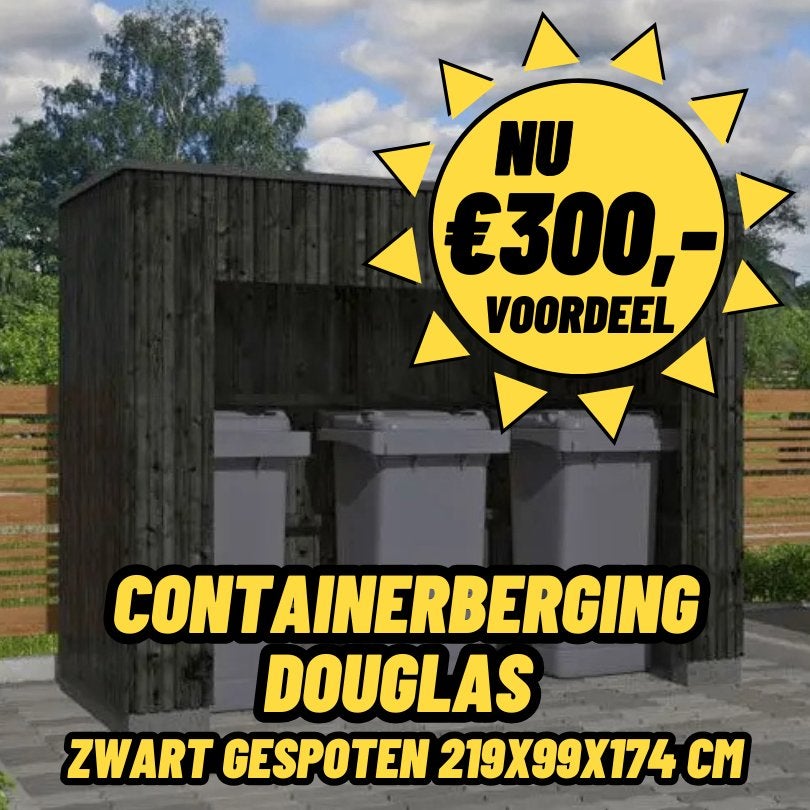 JULI DEAL! container berging | kliko ombouw | ombouw, Tuin en Terras, Bergingen en Tuinkasten, Ophalen, Nieuw, Hout, Containerberging