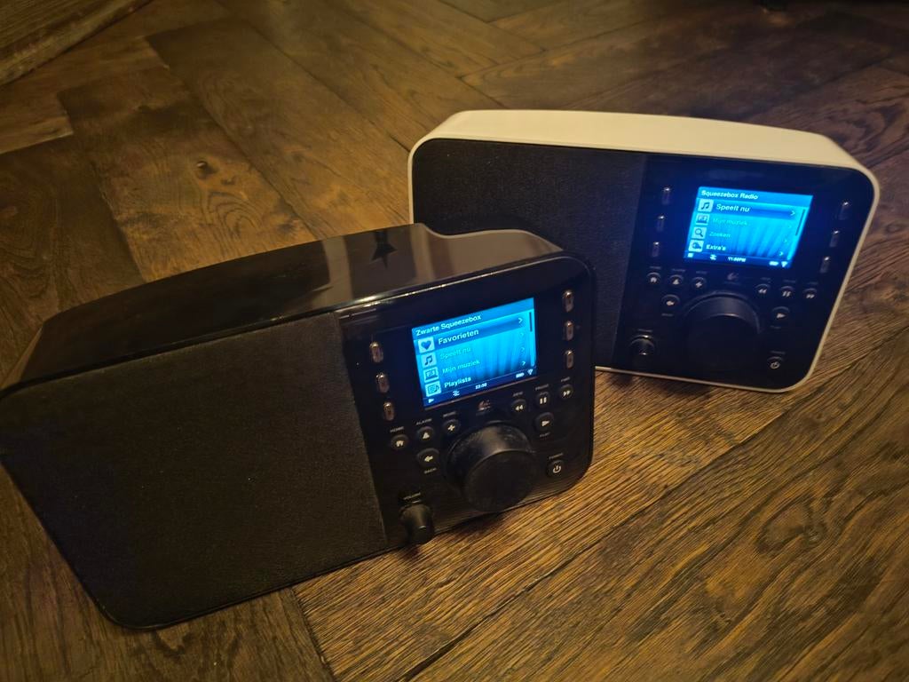 Squeezebox radio zwart en wit, Ophalen of Verzenden