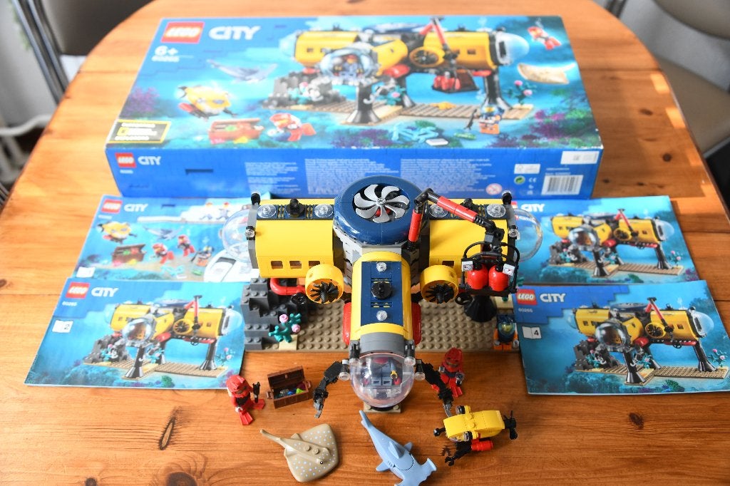 Aquarium Decoratie opgebouwd met 3 Lego diepzee sets, Ophalen of Verzenden, Zo goed als nieuw, Decoratie, Overige merken