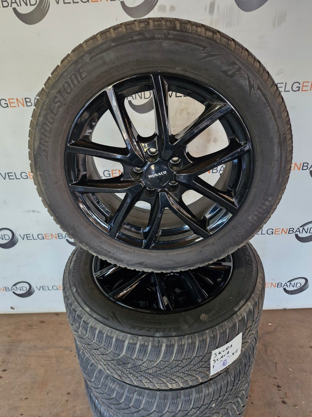 Winterset Skoda Scala VW Polo A1 Citycarver 5x100 57,1, Auto-onderdelen, Gebruikt, 16 inch, ., Banden en Velgen