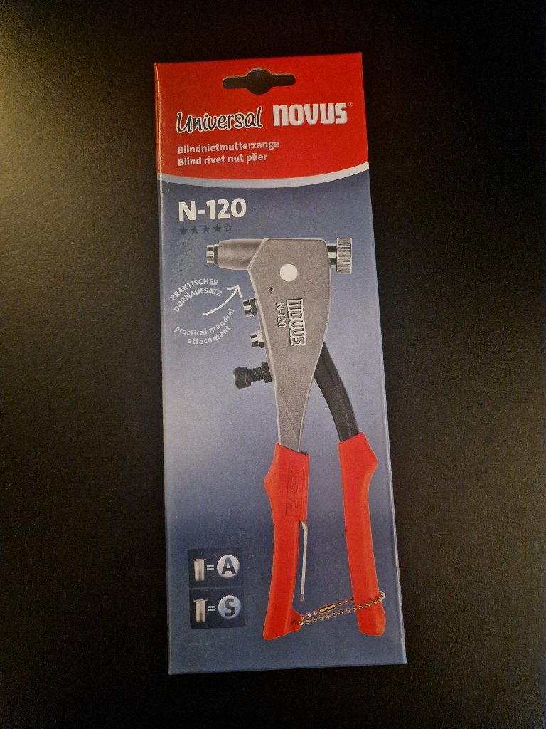 Novus Blindklinkmoertang N-120, Verzenden, Nieuw