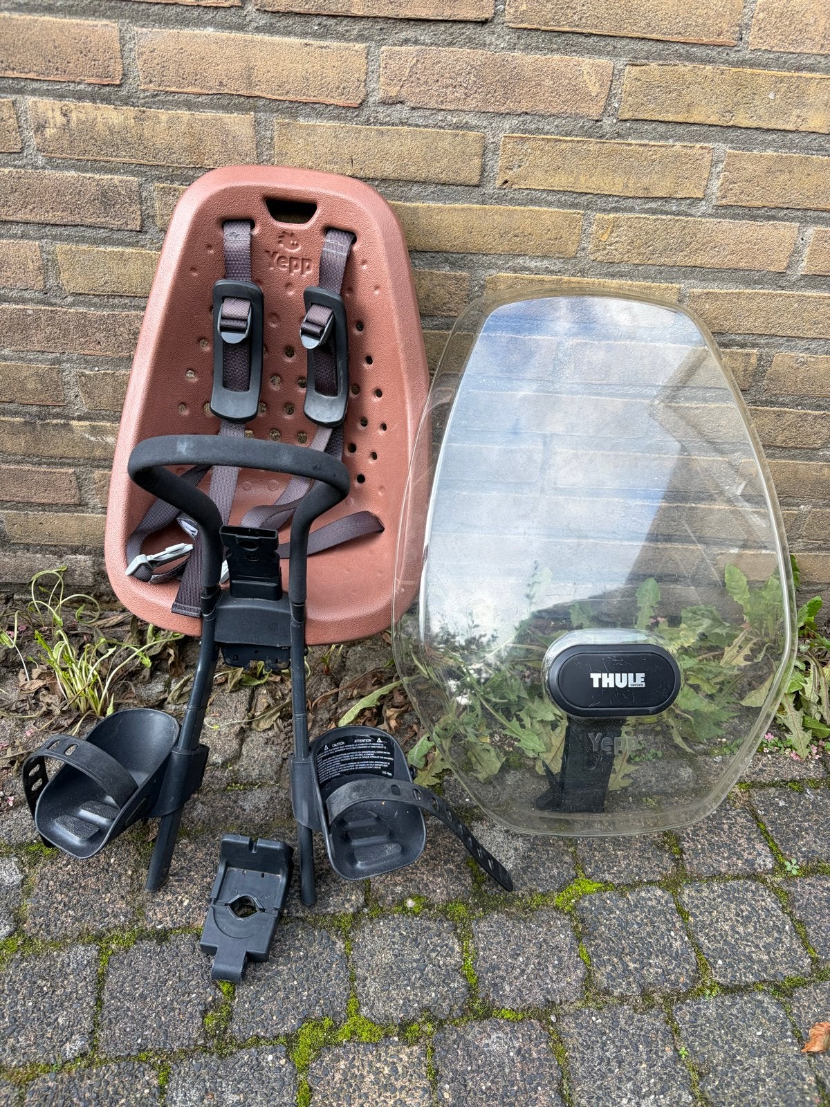 Yepp voorzitje fiets met windscherm, Fietsen en Brommers, Ophalen of Verzenden, Gebruikt, Voorzitje