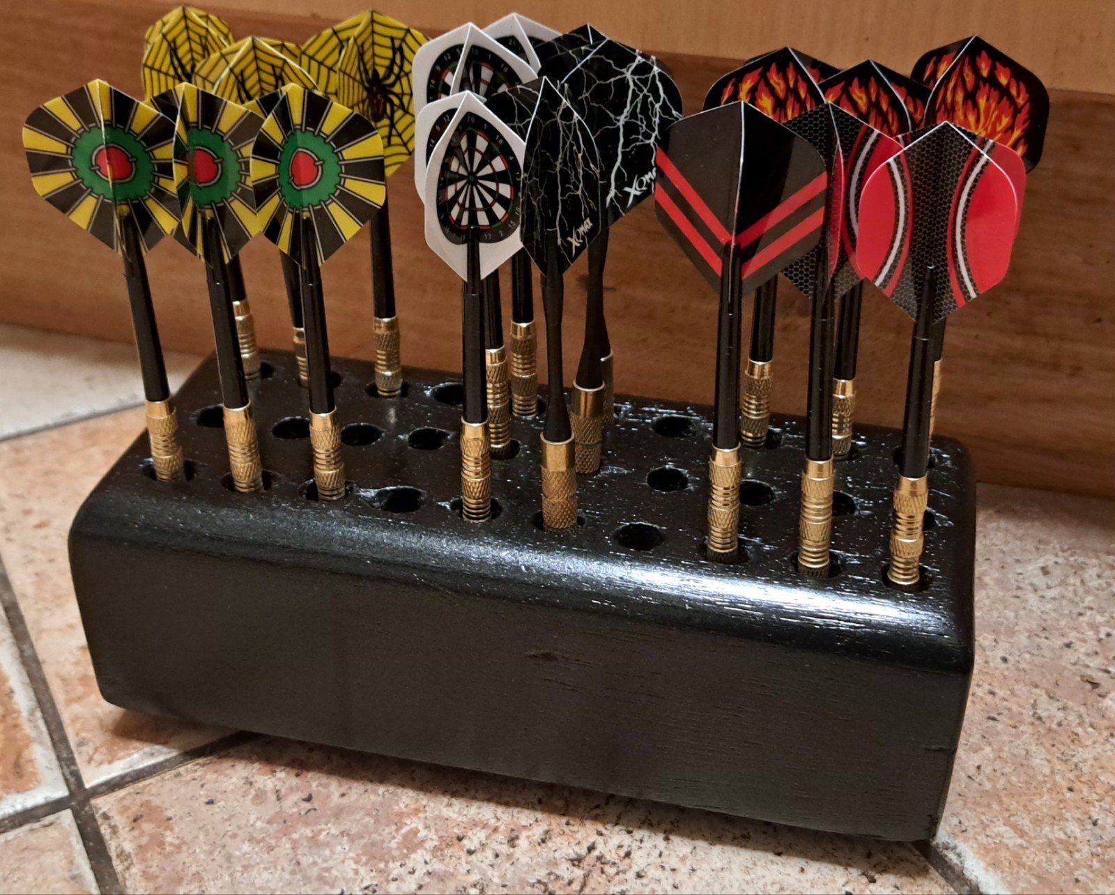 Dartpijlen set met houder - 18 stuks, Ophalen of Verzenden, Nieuw, Pijlen