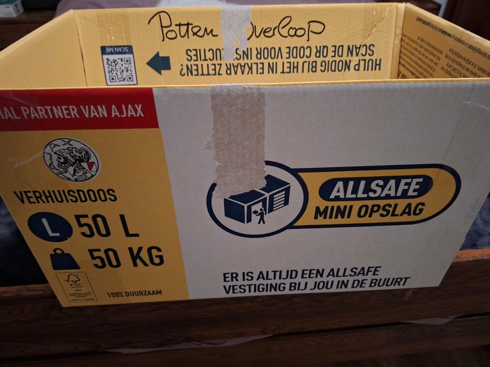 gratis: Verhuisdoos L 50L 50KG - 45 stuks!, Ophalen, Gebruikt, 50 tot 100 cm, 50 tot 75 cm