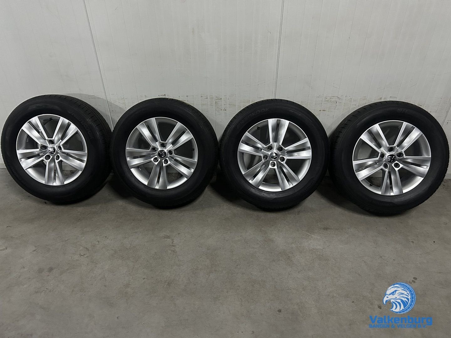 7mm! Originele Skoda Kodiaq 17 inch velgen 5x112 zomerbanden, -, -, Banden en Velgen, 17 inch