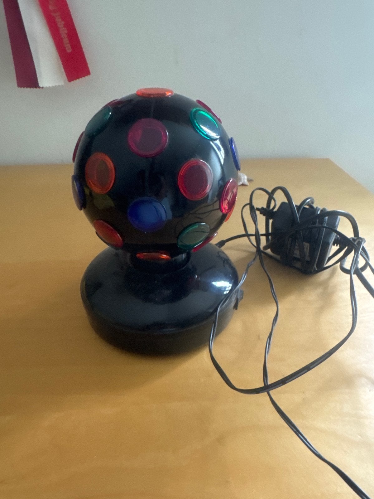 Discobal met gekleurde lampjes, Ophalen, Gebruikt, Feestartikel, Verjaardag