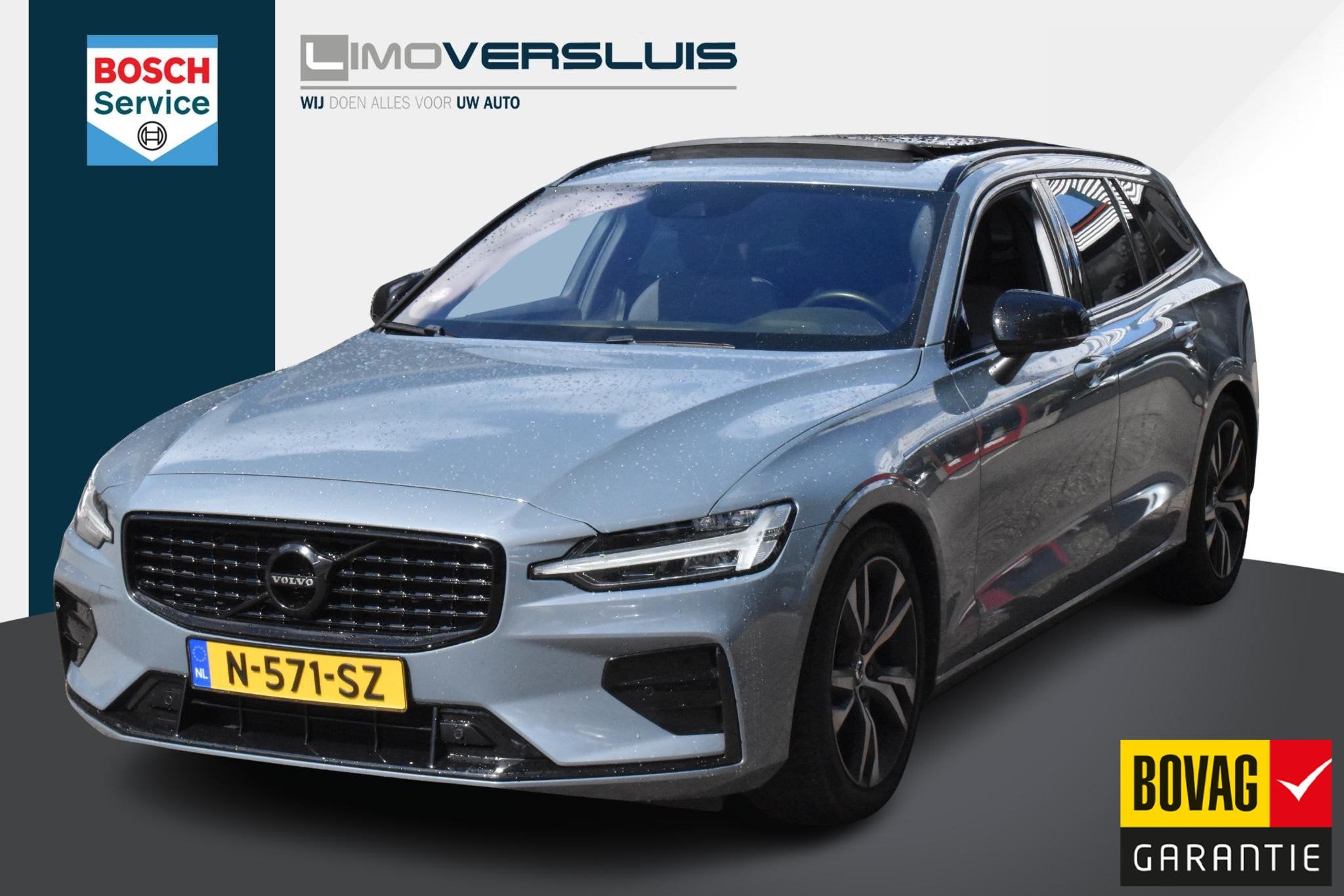Volvo V60 2.0 B3 R-Design 1e Eigenaar | Schuifdak | Carplay, Euro 6, 4 cilinders, 1969 cc, 1634 kg