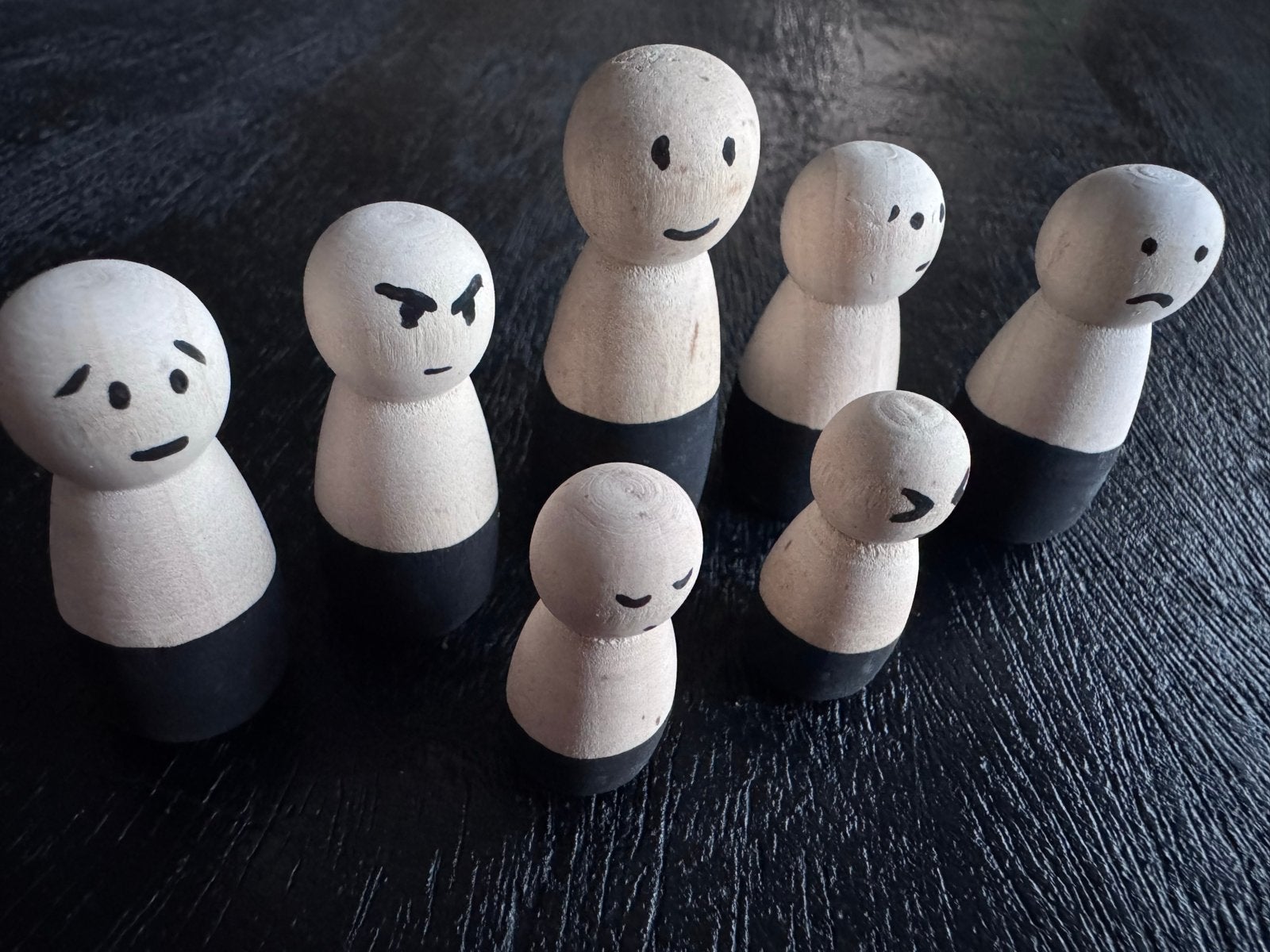 Handgeschilderde emotie poppetjes voor schematherapie, Nieuw, Meerkleurig, Knutselwerk, Overige merken
