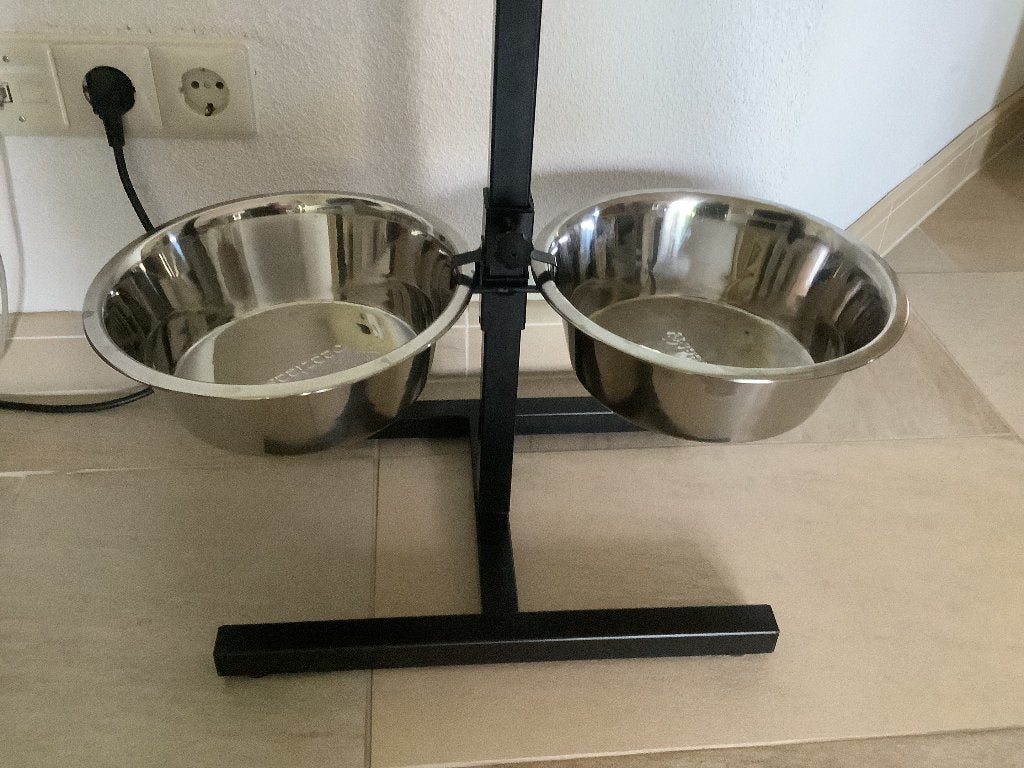 Voer/drinkbak grote hond, Ophalen, Verstelbaar, Nieuw