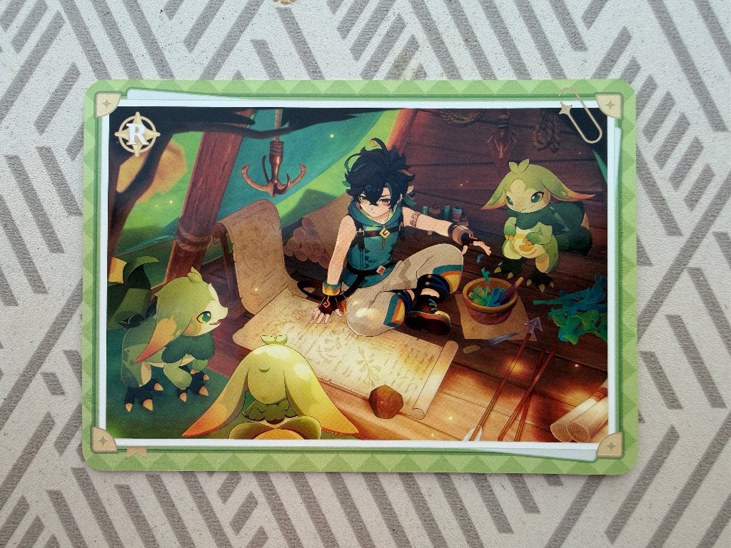 Collectiekaart van het spel Genshin Impact, Verzamelen, Poppetjes en Figuurtjes, Ophalen of Verzenden, Nieuw