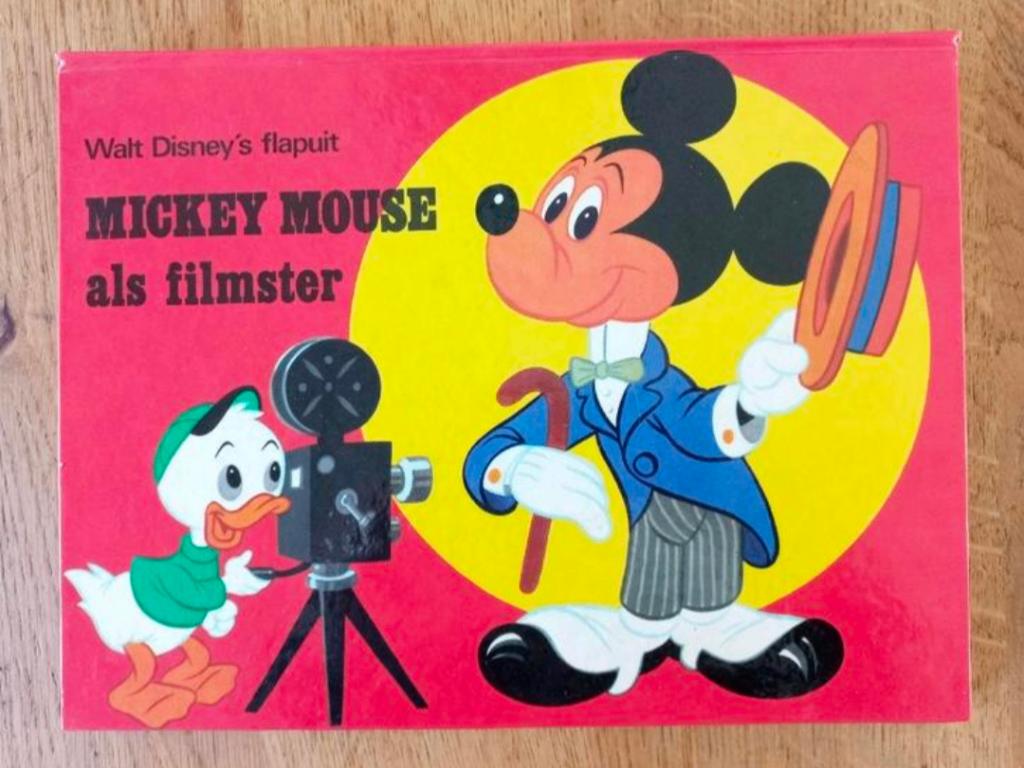 Oud pop-upboek Mickey Mouse als filmster/ARTIA Praag, Ophalen of Verzenden, Mickey Mouse, Gebruikt, Overige typen