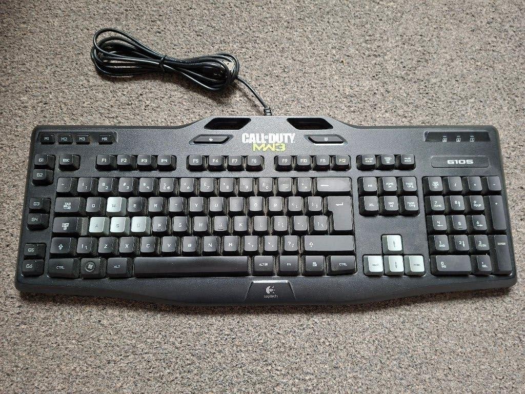 Call of Duty MW3 gaming toetsenbord, Ophalen of Verzenden, Zo goed als nieuw, Logitech toetsenbord, Gaming toetsenbord