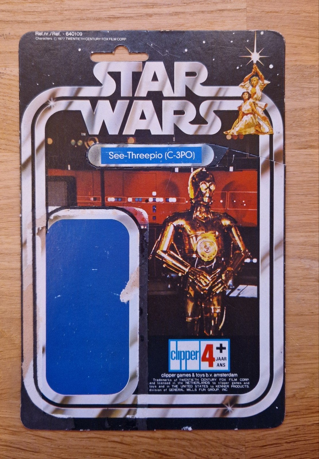 Clipper Star Wars C-3PO cardback, Ophalen of Verzenden, Gebruikt, Overige typen