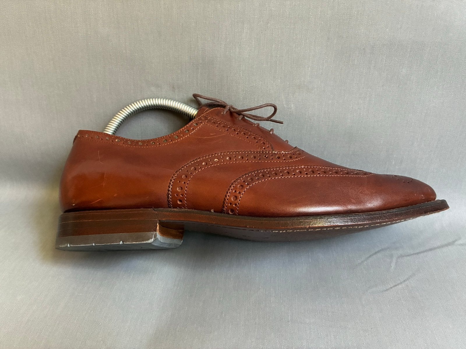 Van Bommel Brogues  maat 42,5 H, Bruin, Ophalen of Verzenden, Zo goed als nieuw, Veterschoenen