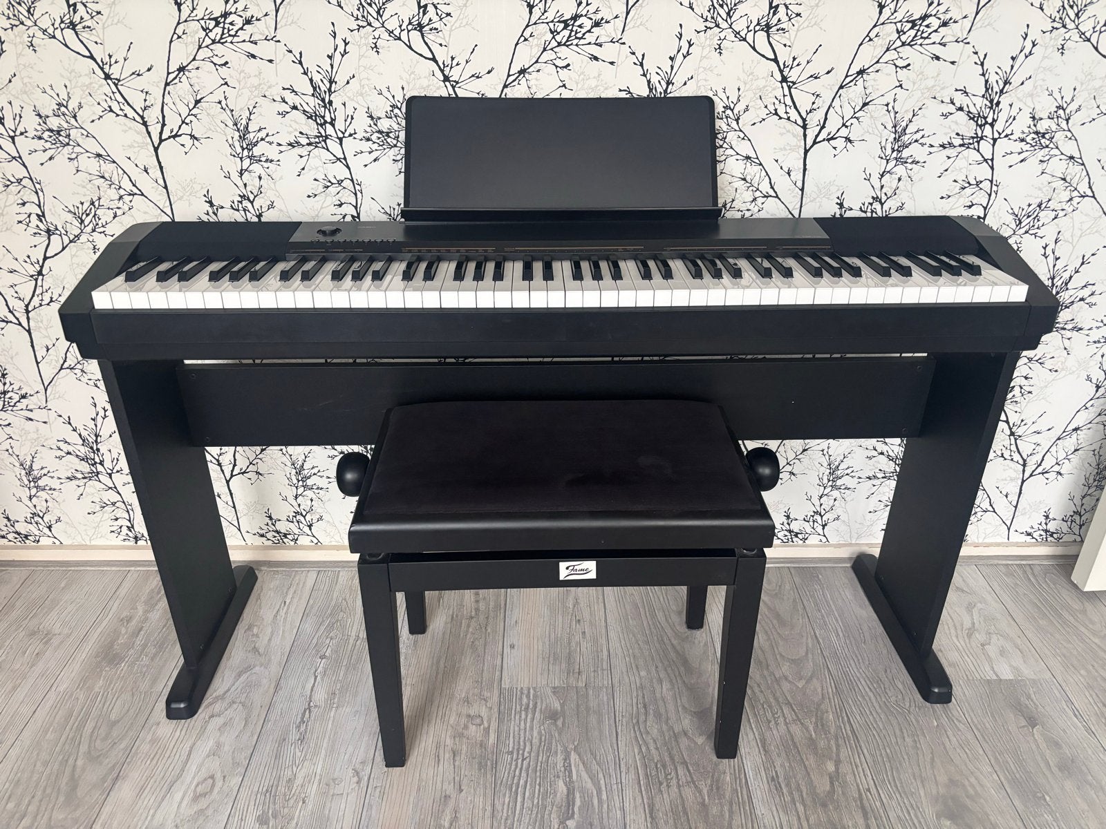 Casio CDP-130 Digitale Piano met Kruk en Standaard, Ophalen, Zwart, Digitaal, Zo goed als nieuw