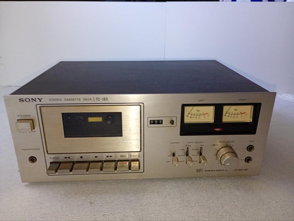 Sony Cassette Deck TC‑185 – defect – draait niet – voor onde, Ophalen of Verzenden, Enkel, Sony, Tape counter