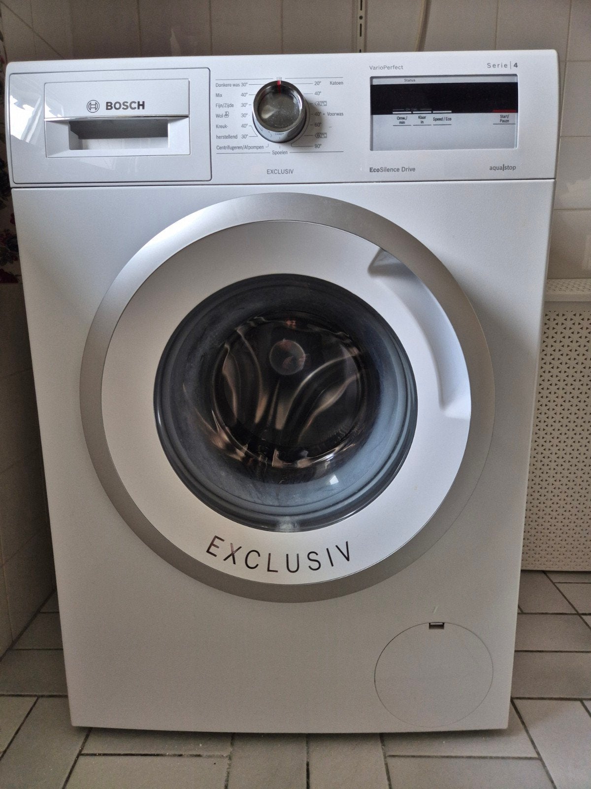 Bosch Serie 4 VarioPerfect Wasmachine EcoSilence Drive, Ophalen, 1200 tot 1600 toeren, Energieklasse A of zuiniger, 8 tot 10 kg