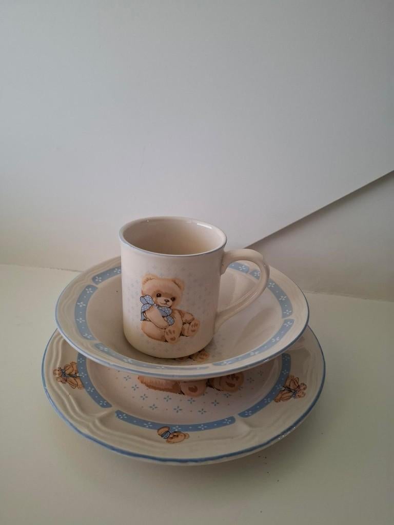 Kinder servies setje met beertje, Overige typen, Nieuw, Ophalen of Verzenden, Overige stijlen