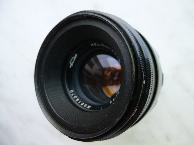 Helios 58mm 2.0 Swirly Bokeh lens / KMZ uitvoering / Mint., Ophalen of Verzenden, Zo goed als nieuw, Telelens