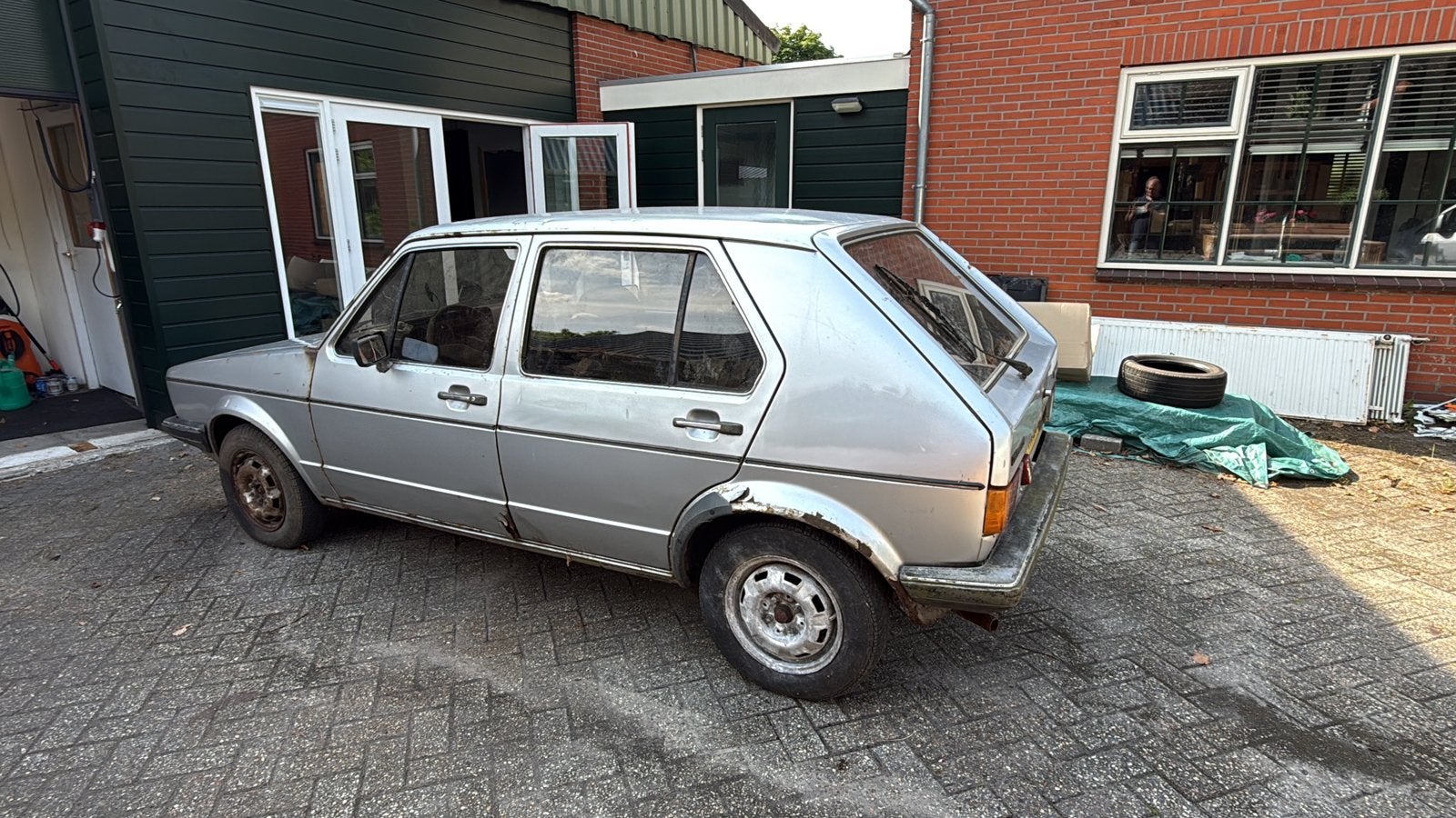 Set brons glas vw golf 1 4-drs. incl voorruit., Ophalen, Gebruikt, Volkswagen