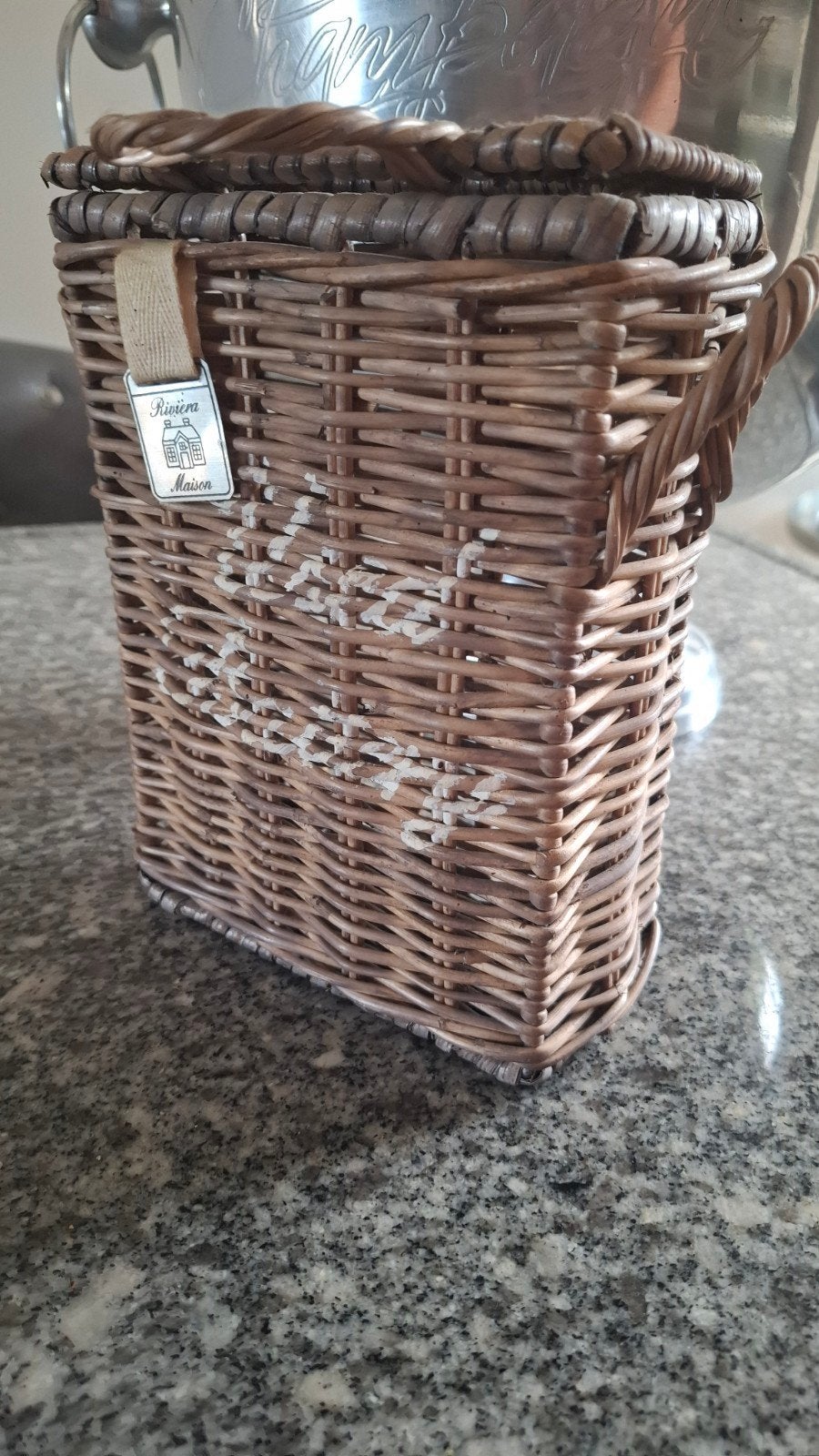 Riviera Maison rustic rattan Used Batteries, Ophalen of Verzenden, Natuurlijk materiaal, Bruin, Landelijk
