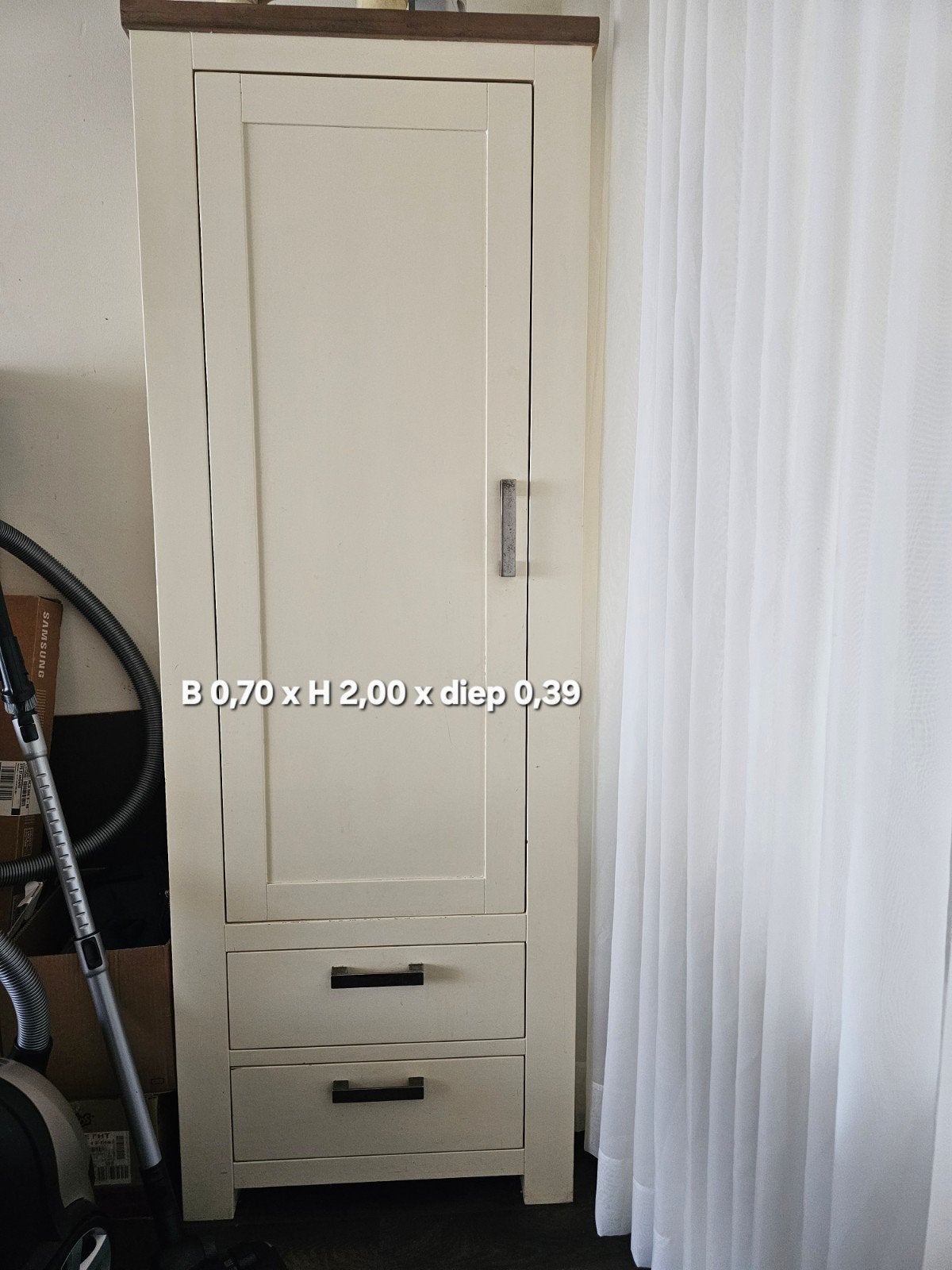 Lizzano Pronto Hoge Kast - B 0,70 x H 2,00 x D 0,39, Ophalen of Verzenden, Gebruikt
