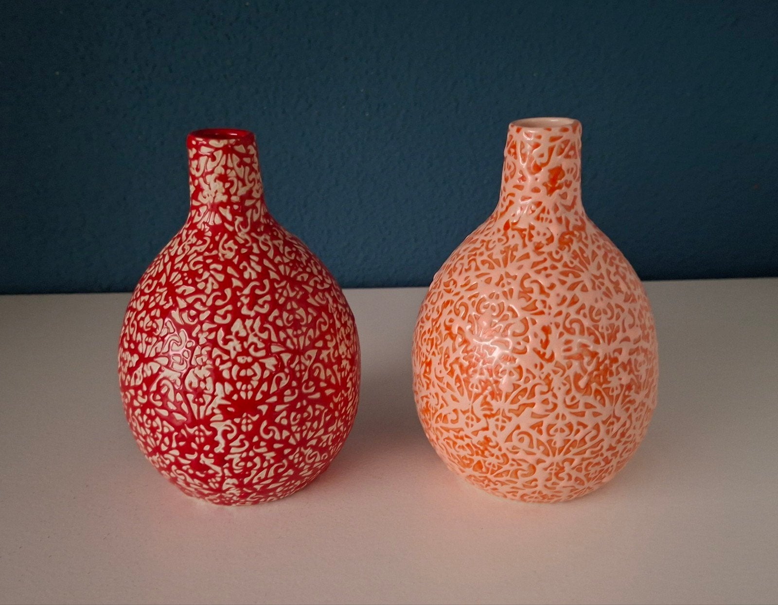 Twee Des Pots vaasjes, Ophalen of Verzenden