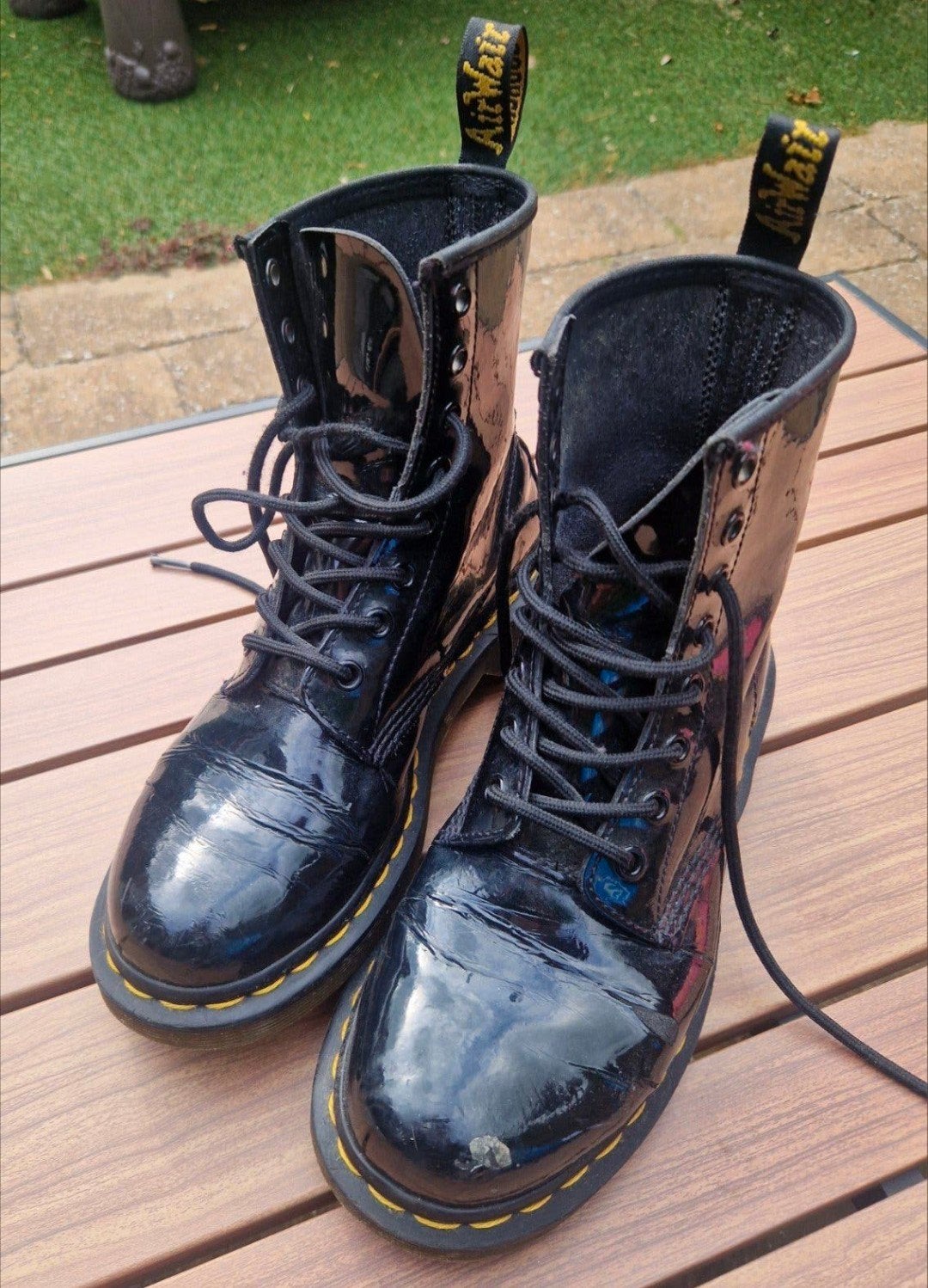 Dr. Martens lakleren laarzen maat 38, Kleding | Dames, Zwart, Lage of Enkellaarzen, Ophalen of Verzenden, Dr. Martens