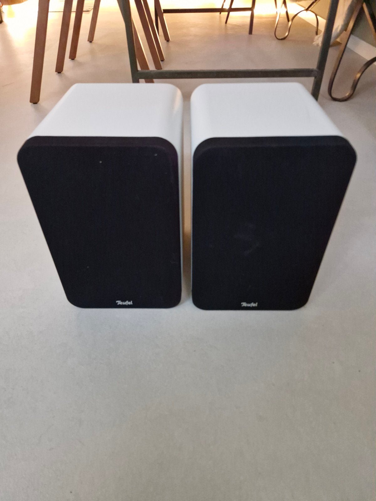 Teufel Ultima 20 MK2 boekenplank speakers wit, Overige merken, Ophalen of Verzenden, Zo goed als nieuw, 60 tot 120 watt