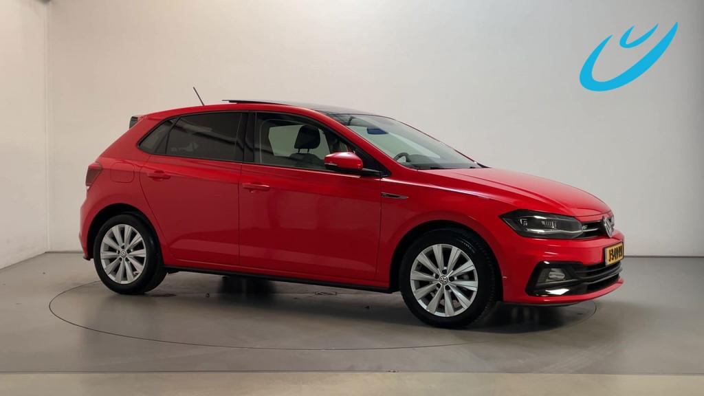 Volkswagen Polo 1.0 TSI DSG Highline R-Line Panoramadak Park, Auto's, Stof, Gebruikt, 95 pk, Met garantie (alle)