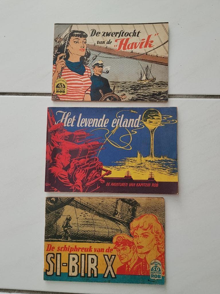 De avonturen van kapitein ROB, jaren 50/60 stips, Meerdere stripboeken, Ophalen of Verzenden, Gelezen