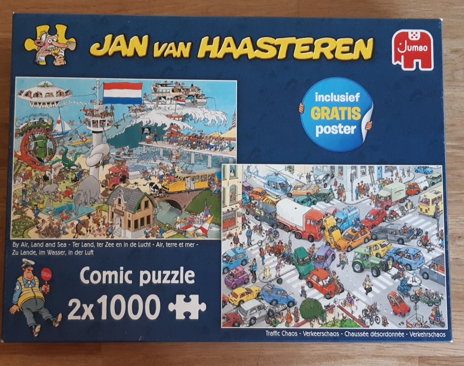 Van Haasteren puzzel - Ter land, ter Zee en Verkeerschaos, Ophalen, 500 t/m 1500 stukjes, Gebruikt, Legpuzzel