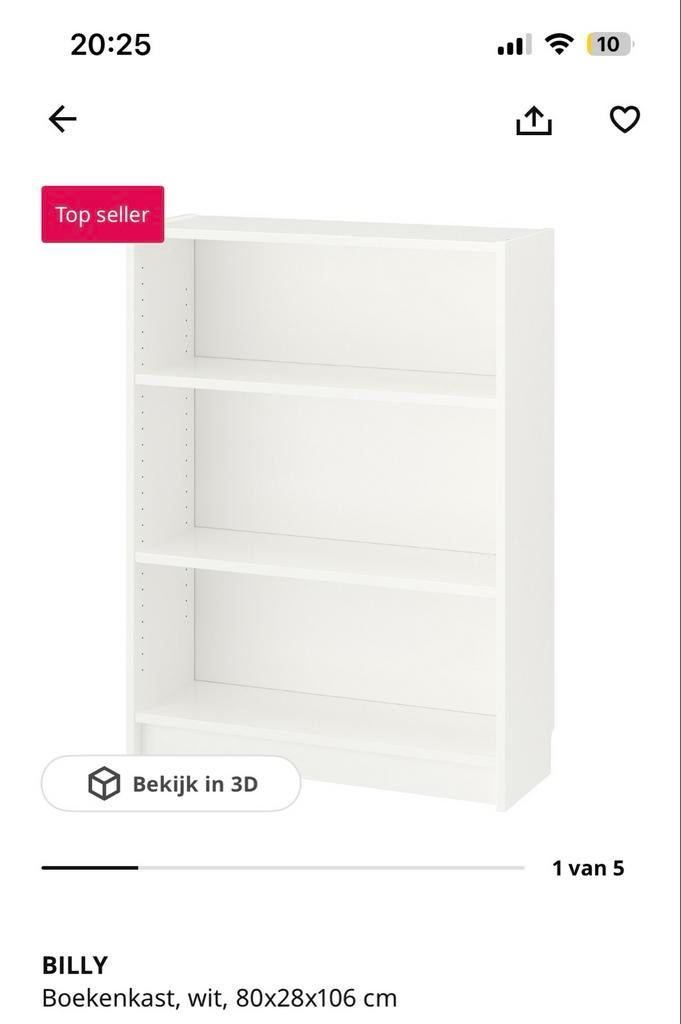 3 IKEA Billy Boekenkasten - 80x28x106 cm. Kan ook per stuk, Huis en Inrichting, Kasten | Boekenkasten, Ophalen, Met plank(en)
