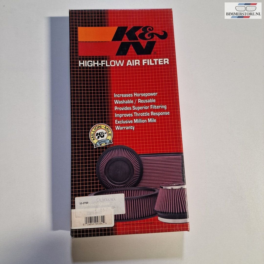 K&N / KN sportluchtfilter luchtfilter 33-2760  (33-2128) Aud, Ophalen of Verzenden, -, -, -