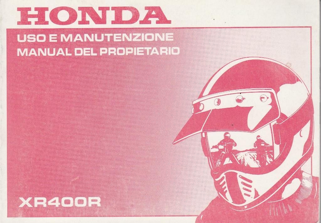 Honda XR400 R manual manutenzione (7318z), Ophalen of Verzenden, Honda